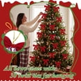 thumbnail image 3 of Yexmas 24pcs Red Velvet Christmas Bows, Xmas Ribbon Bows Ornaments for Christmas Tree, Gift Wrapping,Crafts,Party, Wreath Garland Holiday Decor, 3 of 7