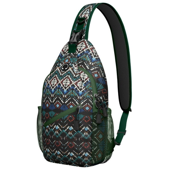 Artistic Home Accents Crossbody Bag Lightweight Chest Backpack for Hiking Vintage & Spacious