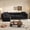 Black, variant on avobird 97" Overside Convertible Sofa, 3 in 1 Pull Out Sleeper Sofa Bed with Movable Ottoman, Button Tufted Modern Sofa for Living Room, Black
