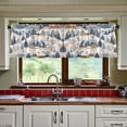 thumbnail image 3 of Yayeee Kitchen Curtains Tier Set of 2 Light Filtering 57"x24" Over Sink Window Panels, Snowy Winter, 3 of 7