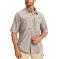 thumbnail image 1 of CHUANK Chemises de Pêche à Manches Courtes pour Hommes Légères UPF 50+ Protection Solaire SPF Pêche Randonnée Course, 1 of 7