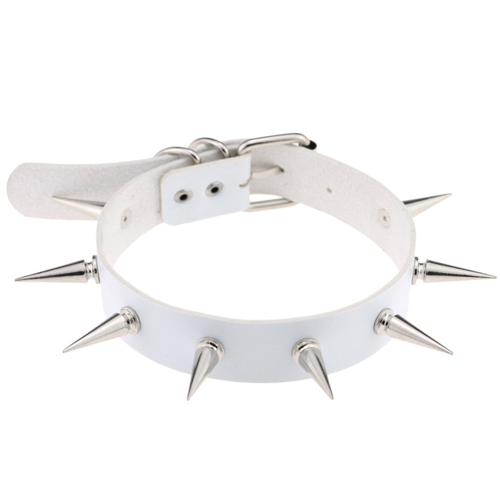 Women Men Spike Necklace Choker Vintage 
