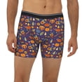 thumbnail image 2 of Xecao Thanksgiving Turkey 2 Print Boxer Briefs for Men's Stretch Moisture-Wicking Underwear, Mid-Rise Classics breathable fabric, 2 of 7
