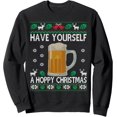 thumbnail image 1 of Have a Hoppy Christmas Funny IPA Beer Lover Ugly Christmas - Sudadera de Navidad, 1 of 5