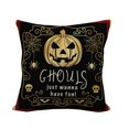thumbnail image 2 of Up to 65% Off SMihono 1PC Halloween Linen Encrypted Linen Pillowcase Cushion Cover, 2 of 2