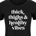 thumbnail image 3 of Instant Message - Thick Thighs Healthy Vibes - Women's Any Way Dress, 3 of 7