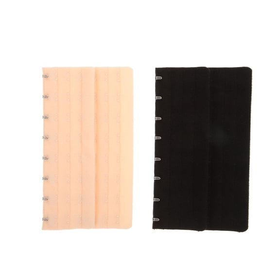 Luxshiny 4Pcs Elastic Bra Extenders Bra Strap Extension Hooks Comfortable Adjustable Assorted Colors