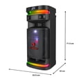 thumbnail image 5 of Bafle Profesional Bluetooth 5.3 Kaiser KSB-4010 10 pulgadas Potencia de salida 30,000 W PMPO / 70 W RMS con Luz LED más Micrófono, 5 of 5