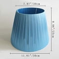 thumbnail image 2 of FSLiving Blue Cloth Lamp Shades Fixture Replacement Shades for DIY Floor Lamps Table Lamp Pendant Light Fixture and Other Compatible Lamps - 1 Pack, 2 of 7