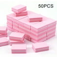 thumbnail image 4 of Becaristey 50 Pieces Mini Files Block Manicure Nail Art Polishing Buffer Tools Pink, 4 of 6