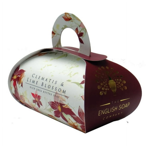 The English Soap Company Clematis & Lime Blossom Large Bath Soap 9.2oz