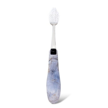 RADIUS Toothbrush Tour Travel Brush, Calacatta Stone, BPA Free and ADA Accepted, Designed to Improve Gum Health and Reduce The Risk of Gum Disease, 1 Pack