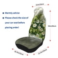 thumbnail image 4 of Gaeub Nature Hand Daisies Art 2Pack Full Set Car Seat Covers with Soft Padding Universal Auto Front Seats Protector and Cushion Mat, 4 of 7