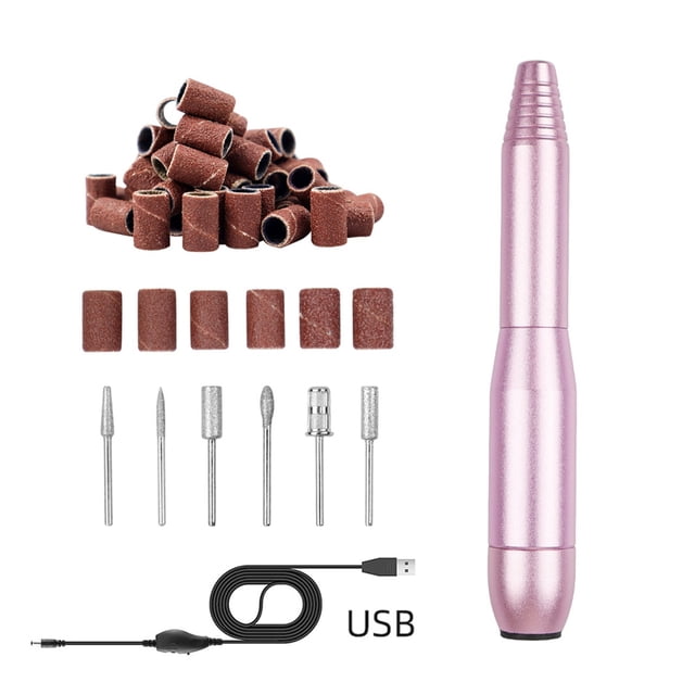 20000 RPM Electric Pedicure Nail Drill Machine Mill Cutter Sets Manicure Drills Accessory Pedicure Kit Nail Drill Bits Tools ,Easy to Setup