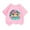 Pink, variant on Curuila Kid Girls Tops Cartoon Print Crew Neck Short Sleeve Tee Summer Casual Loose T Shirt Black Size 2-4 Years
