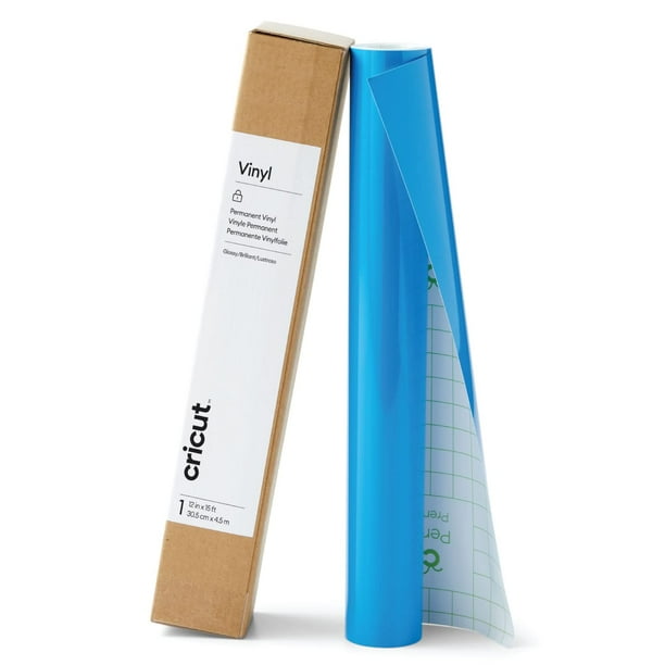 Rollo de vinilo Cricut Premium Permanent de 30,48 cm x 4,57 m, color azul medio