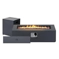thumbnail image 3 of UPHA 42-inch Outdoor Propane Rectangle Fire Pit Table 50000 BTU Iron Gas FirePit for Outside Patio with Tank Cover, Removable Lid, Lava Rocks, Rain Cover, Grey, 3 of 10
