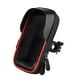 thumbnail image 1 of Soporte para teléfono de bicicleta, bolsa para ciclismo, pantalla táctil giratoria con funda para lluvia, bolsa impermeable para manillar de teléfono rojo y negro, 1 of 8