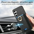 thumbnail image 6 of Allytech Samsung Galaxy A25 Case, Detachable Magnetic Wallet Case with Card Holder & Ring Stand, Support Car Mount, Premium PU Leather Shockproof Durable Protective Slim Case Cover - Black, 6 of 10