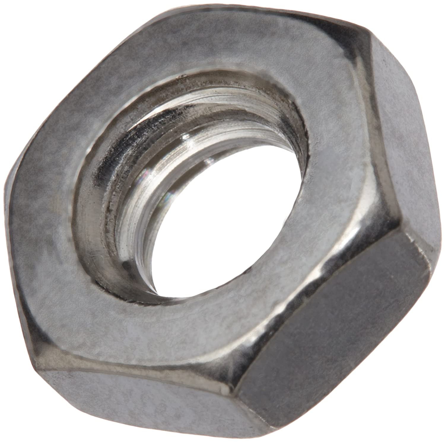 50 Pc 1 1/8-7 Slotted Hex Nuts/Steel/Zinc Carton 