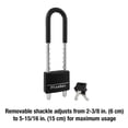 thumbnail image 5 of Candado de Aluminio Master Lock Negro 5.08 cm Ancho 527D, 5 of 5