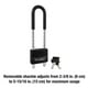 thumbnail image 5 of Candado de Aluminio Master Lock Negro 5.08 cm Ancho 527D, 5 of 5