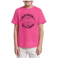 thumbnail image 6 of KPOPLK Girls Striped Short Sleeve T Shirts Kids Summer Oversized Tops Casual Crewneck Tees 5-14 Years Size 11-12 Years,Hot Pink, 6 of 7