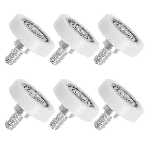 Hemoton 6-Pack Replacement Roller Wheels for Drawers, Sliding Door Guide Rollers, Vending Machine Drawer Slide Pulley Positioning Wheels