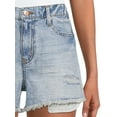 thumbnail image 2 of No Boundaries Juniors' Elastic Back Denim Shorts, 2 of 5