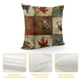 thumbnail image 4 of Retro Brown Deer Bird Fish Cabin Forest Pine Nut Trees Maple Leaves Field Fall Y'all Decorative Throw Pillow Cover Case Home Living Room Bed Sofa Car  Square, 4 of 5