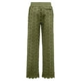 thumbnail image 2 of Fenty Puma By Rihanna Womens Die Cut Embroidered Pants, Olive Branch, Size L, 2 of 2