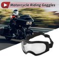 thumbnail image 2 of Gafas de montar para motocicleta Unique Bargains 1 Pc PC PU con lentes claros y marco negro para hombres y mujeres, 2 of 6