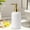 White-7B, variant on MMJ Drink Dispenser Glass Vertical Stripe Bottle Pump for Shower Gel Lotion Liquid Soap