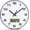 White, variant on VOCOO 12 Inch Non-Ticking Silent Wall Clock, LCD Display with Date and Temperature Quartz Analog Clock for Living Room Bedroom Kitchen Office