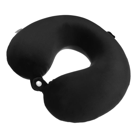 Vocoste 1 Pc U Shaped Memory Foam Pillow Neck Pillow Cushion Home Travel Office Pillow Cushion Black