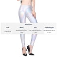 thumbnail image 3 of YOIAVAIOY High Waist Leggings for Women Shiny Disco Club Party Pants Stretchy Fitted Dance Wear Pants 2026 Silver Free Size, 3 of 8