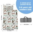 thumbnail image 5 of AOLOA Custom Toddler Nap Mat for Preschool, Personalized Name Kids Nap Mat for Daycare Kindergarten Boys Girls, Sleeping Bag with Pillow Blanket, Thick Padded Rolled Napping Mats, Duck & Deer, 5 of 8
