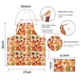 thumbnail image 7 of Autumn Fall Leaves Pattern Apron-Garden Aprons for Women with Pockets-Cotton Linen Waterproof Kitchen Cooking Gardening Aprons Adjustable for Kitchen,Cooking,BBQ and Salon 33"x27", 7 of 7