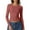 23# Watermelon Red, variant on Fshiont Womens Crewneck Long Sleeve Shirt Double Lined Basic Tees Side Ruched Going Out Crop Tops Dark Gray L