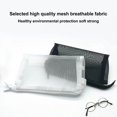 thumbnail image 6 of Pencil Case | Japanese Style Transparent Mesh Bag | Large Capacity Zipper Pouch | Breathable Fabric | Versatile Storage for Office, Makeup, Travel | 20x10x3cm | 1 Pack, 6 of 6