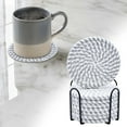 thumbnail image 2 of Hyrbek Placemat, Cotton Rope Woven Meal Mat Circular Cotton Thread Woven Cup Mat Pot Mat Kitchen Table Thickened Insulation Mat, 2 of 2