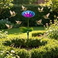 thumbnail image 4 of POLISE Spaces Vibrant Flower Metal Bird Feeder Garden Stake Weatherproof Decorative Feeding Station in 3 Color Options for Outdoor Yard Lawn Or Patio Use, 4 of 8