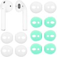 thumbnail image 1 of ALXCD Fit in Case Ear Covers Tips for Air pod, 6 Pairs Ear Tips Soft Silicone Replacement Earbud Tips Covers for Air, 1 of 2