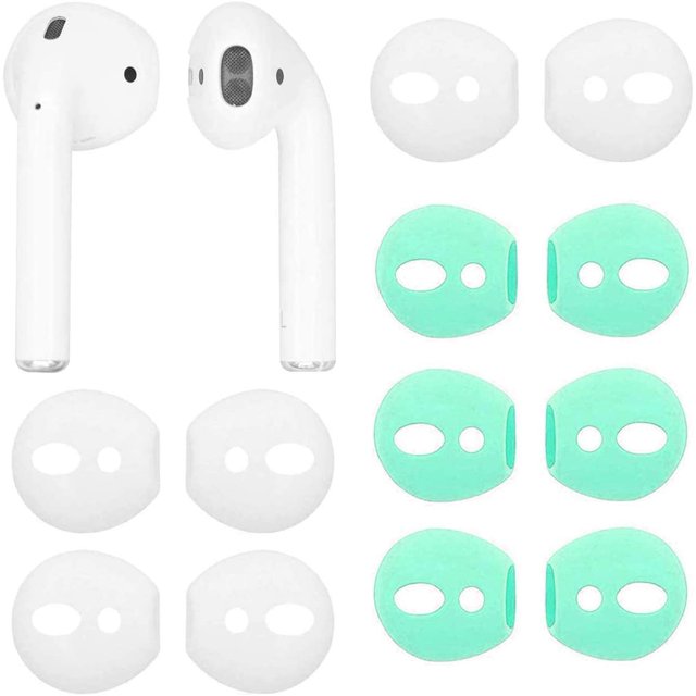 ALXCD Fit in Case Ear Covers Tips for Air pod, 6 Pairs Ear Tips Soft Silicone Replacement Earbud Tips Covers for Air