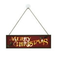 thumbnail image 3 of Inteprter Letrero de madera, luz LED de Navidad, colgador de saludo para Festival, suministros de decoración de ventanas, colgante para puerta, patio, Kits de decoración para fiestas Tipo 1 Inteprter HA063965-01, 3 of 6