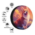 thumbnail image 4 of Wukai Sunset Cloud Corgi Print Spare Tire Cover for RV Trailer,Waterproof PVC Faux Leather Wheel Cover Fit for Truck,Trailer,RV,SUV,Camper and Most Vehicle-15 inch, 4 of 6