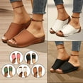 thumbnail image 2 of NEW Women's Wedge Slippers Orthopedic Open Toe Shoes AntiSlip L0B6, 2 of 9