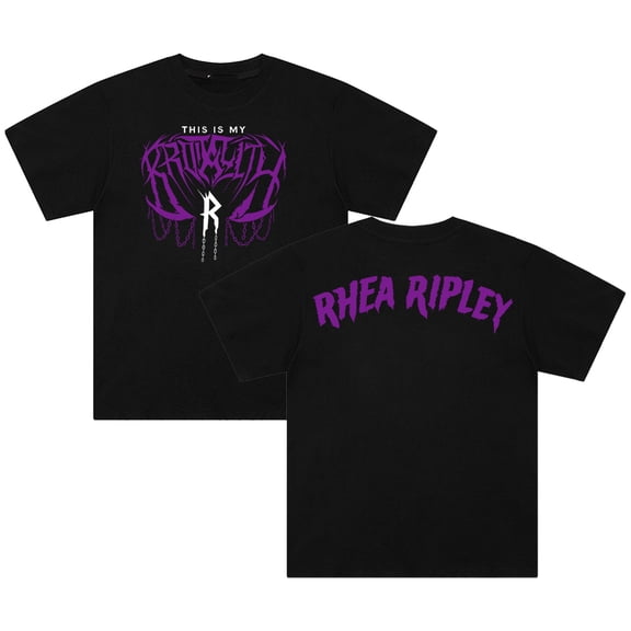 Rhea Ripley Brutality T-shirt Crewneck Short Sleeve Cotton Tee Men Women Streetwear Tops