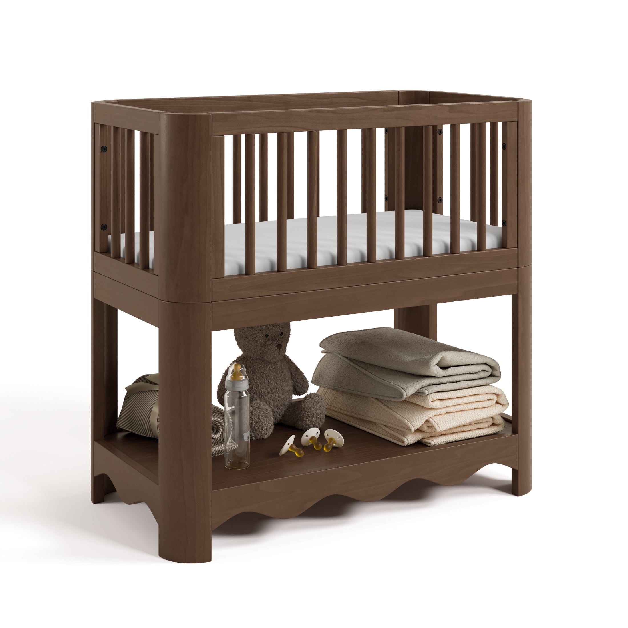 Storkcraft Casablanca 3-in-1 Convertible Bassinet, Hazelnut