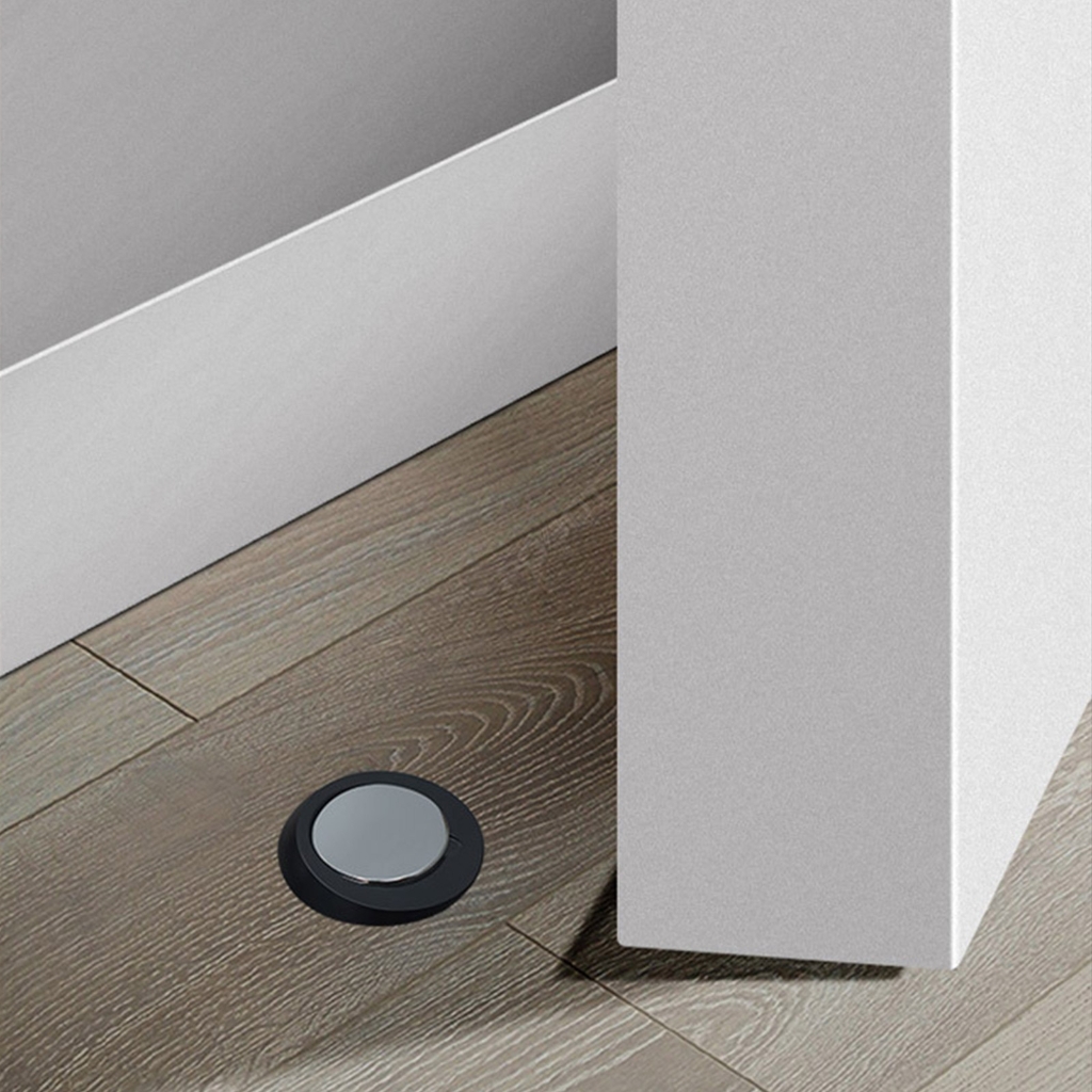 WINDLAND Magnetic Door Stop Not Drill Wall Guard Doorstop for Multiple Door Thicknesses